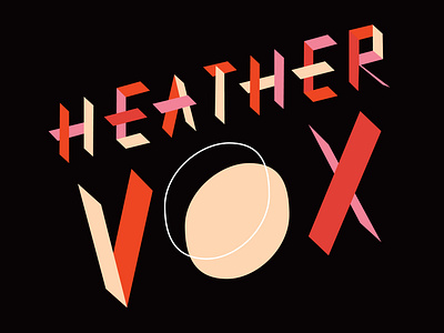 Heather Vox Logo branding illustration logo typography vocal voice vox