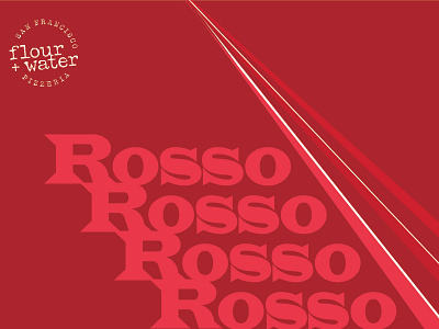 Rosso Red Blend Wine Label branding design illustration label typography wine winelabel