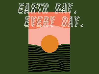 A concept for an earth day tee shirt