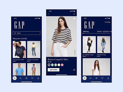 Gap app redesign clothes e com e commerce gap makeevaflchallenge online shop t shirt ui