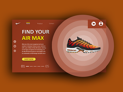 Nike Air Max exploration design flow interace nike site smooth uiue web