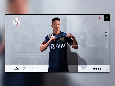 AFC Ajax Amsterdam Concept adidas ajax amsterdam brazil clean concept design editing photoshop soccer web