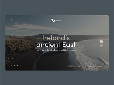 Ireland's Ancient East - Concept branding clean concept design ireland nature video webdesign