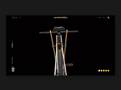 Sandwichbikes - concept1 branding concept flat portfolio ui ux webdesign wood