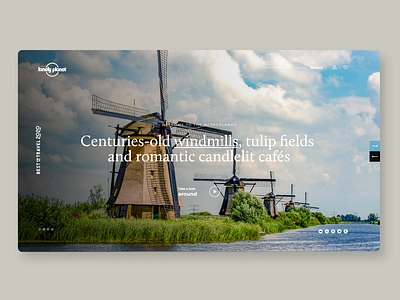 Lonely Planet-concept design lonely planet netherlands travel traveling typography ux webdesign