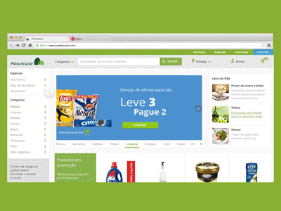 Interaction - Grocery retail e-commerce in Brazil animation e commerce interaction design interface