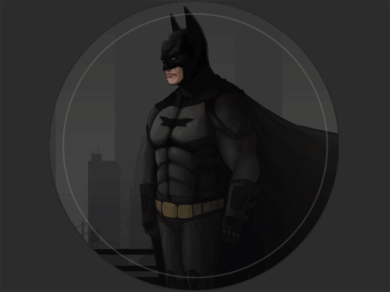 Just another Batman Animation animation batman dark darkknight justice night simbol stickermule why not