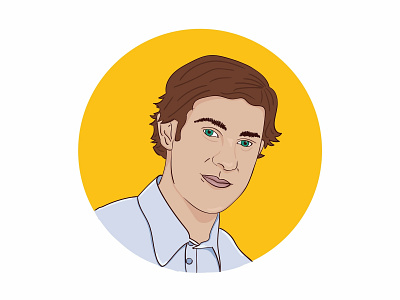 Jim Halpert / John Krasinski actor character character illustration design favourite flat graphic design illustration illustrator jim halpert john krasinski minimal the office vector