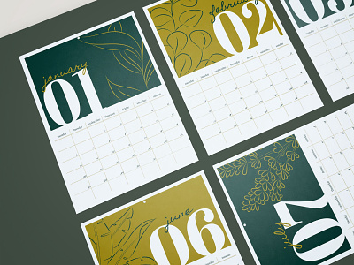 2020 Calendar calendar calendar 2020 calendar design design flat graphic design illustration illustrator minimal plant plant calendar plant illustration vector