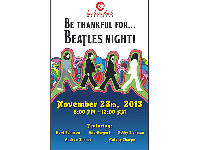 Be Thankful For... band concert design illustration musian poster the beatles