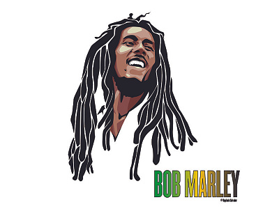 Bob Marley design digital illustration icon illustration music singer vector vectorart