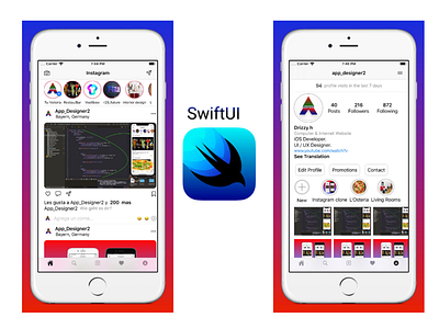 Instagram Clone @app designer2 design dribbble designing figma figmadesign swiftui