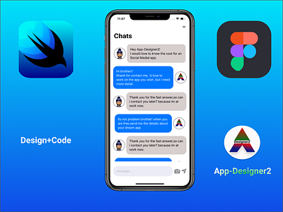 RChat my new Chat 💭 Figma+SwiftUI