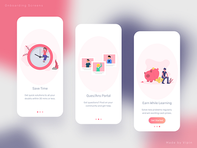 Onboarding Screens adobe xd app ui design figma illustration iphone x sketch uidesign uiux