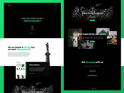 Creative agency landing page design flat landingpage minimalist minimalistic typography ui ux web website