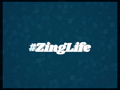 #ZingLife Typographic Animation 3d 3d animation animated motion graphics spin type typography