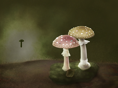 We have survived the apocalypse ...or have we? amanita apocalypse botanicula character character design end time game mushroom