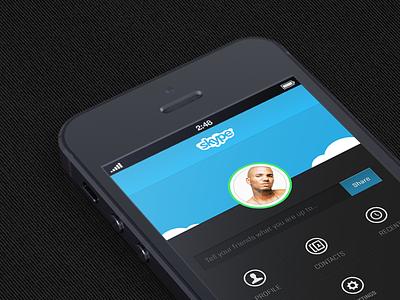 A clean responsive web solution for Skype
