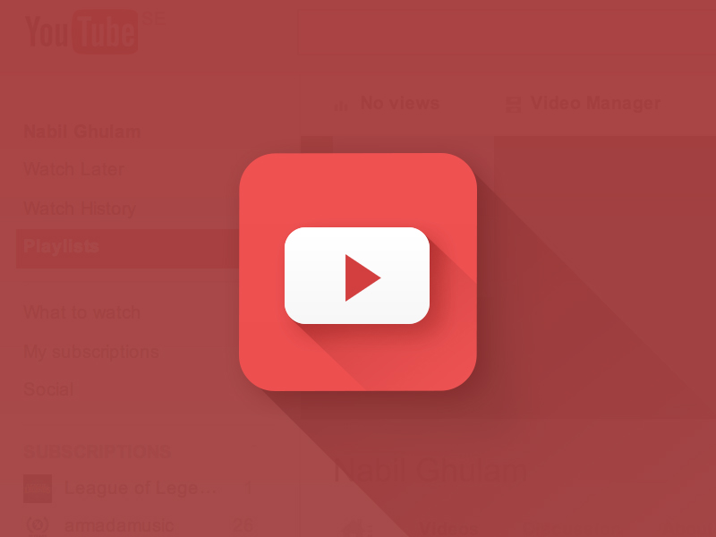 youtube logo flat