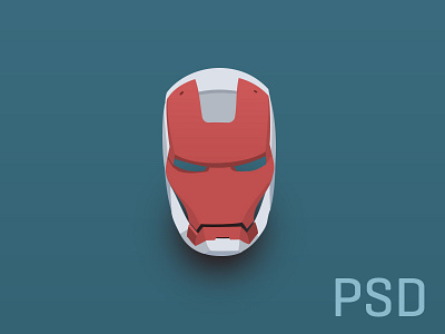 (PSD) Iron man flat helmet clean flat free freebie helmet icon ios7 iron man psd