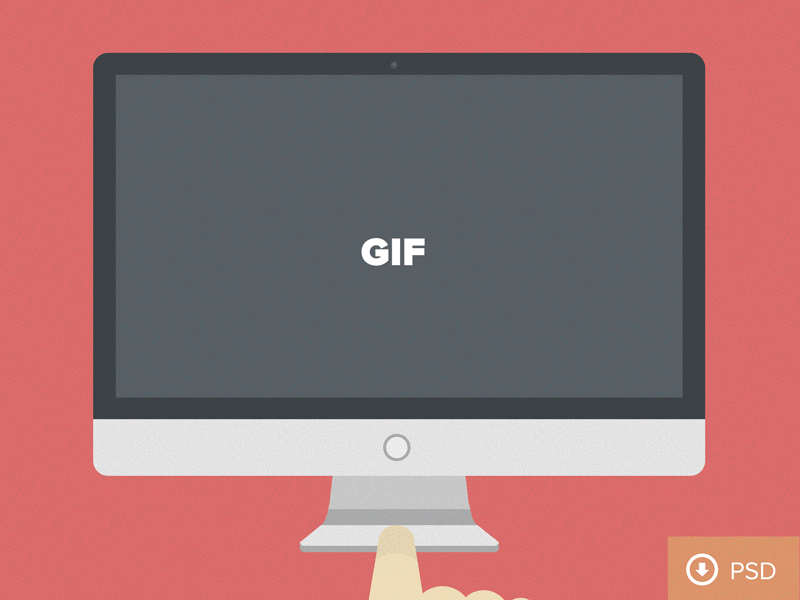 (GIF+PSD) iMac by Nabil - Dribbble