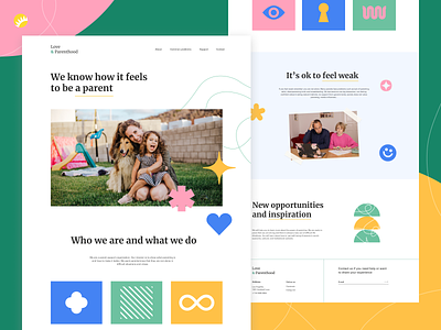 Parenthood Landing Page Design