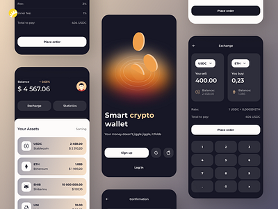 Crypto Wallet Mobile App Design