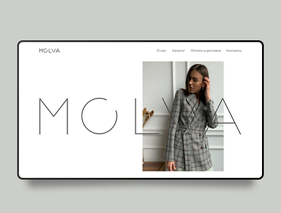 MOLVA design dribbble dribble interface invite minimal ui ux web webdesign