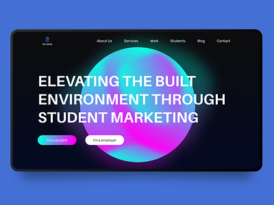 website for marketing agency branding design dribbble dribble interface ui ux web webdesign