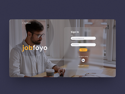 Jobfoyo — job search service app dribbble interface ui ux web webdesign