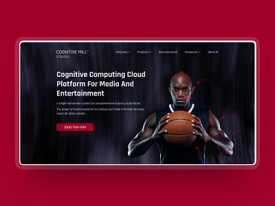 Cognitive Mill — website ai artificial intelligence cloud cloud platform cognitive cognitive computing design dribbble interface media ui ux web webdesign