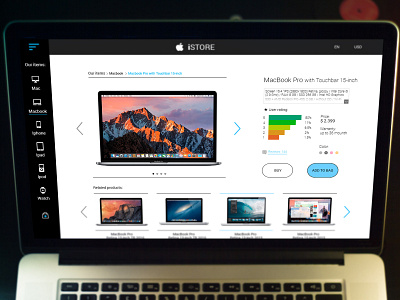 iSTORE online shop apple buy design ui web