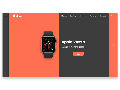 iSpec website apple buy design ios logo minimal orange series 4 shop watch web