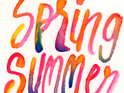 Spring Summer Watercolors