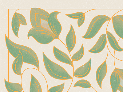 Foiled foliage foil illustration leaves texture