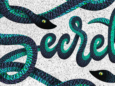 Secrets, complete! lettering scales script texture