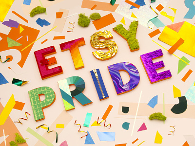 Etsy Pride pride tactile type type typography
