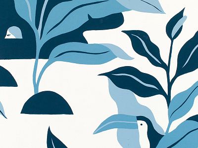 GPM Mural Detail illustration mural pattern tropical