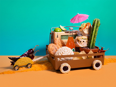 Eater Feature - On The Road editorial food photo illustration