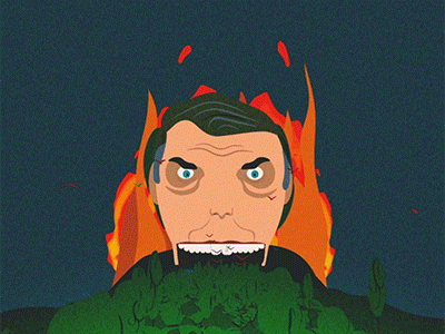 Stupid Guy : 1 after affects amazon amazon fire burn c4d colors deforestation forest forest fire illustration illustrator loop motion parrot stupid