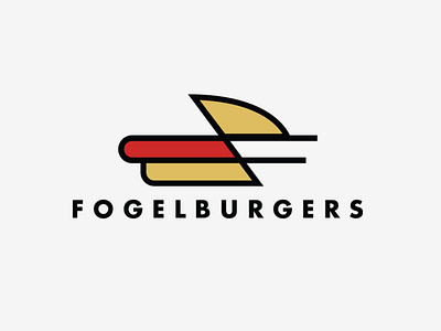 Fogelburgers Restaurant Logo branding logo typography