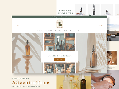 AScentinTime website design | First Shopify Project design design systems ecommerce figma graphic design portfolio shop shopify ui website design