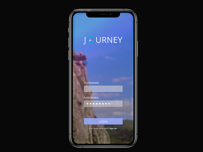 Hiking App Concept hiking login ui outdoors ux ux ui