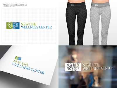 New Life Wellness Center illustrator logo photoshop