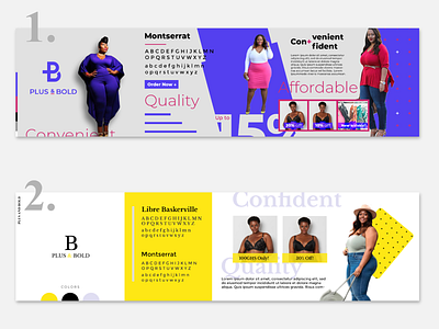 Stylescape designs for Plus & Bold brand design brand identity identity design stylescape