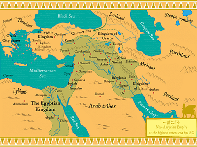 Neo-Assyrian Empire Map