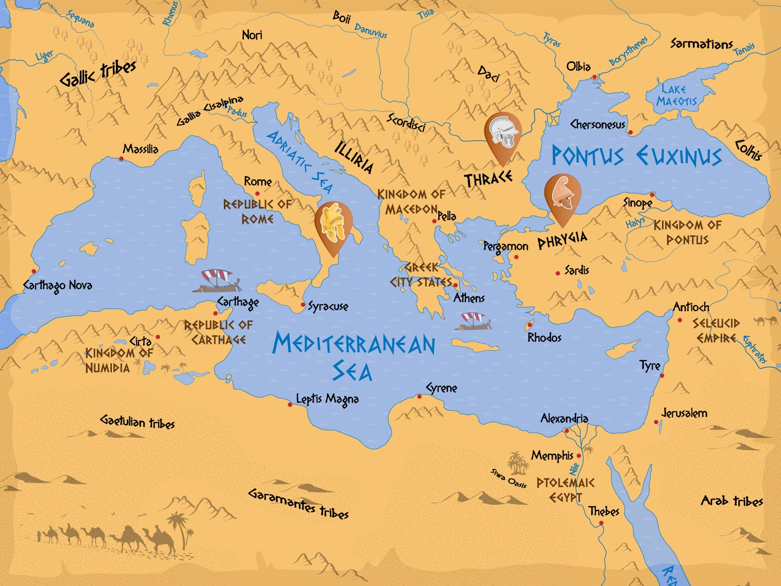 Antique Hellenistic map by David Djukic on Dribbble