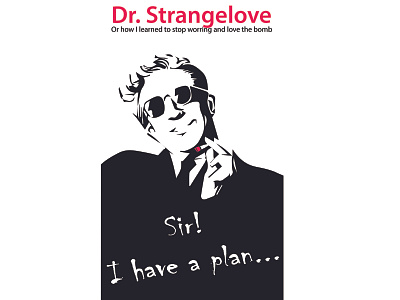 Dr Strangelove Artwork film poster design illustration