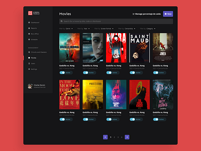 Movie Theatre management web app