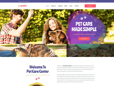 Petie - Pet Care Center & Veterinary WordPress Theme - Opal_WP opal wp wordpress theme